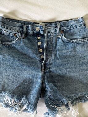 Agolde Parker long Shorts High-Rise Distressed